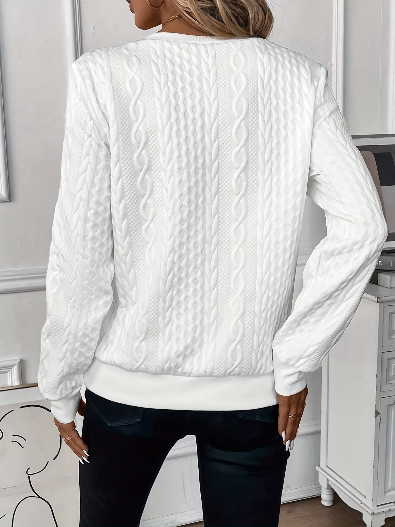 Whitney | Elegant Cable Sweater