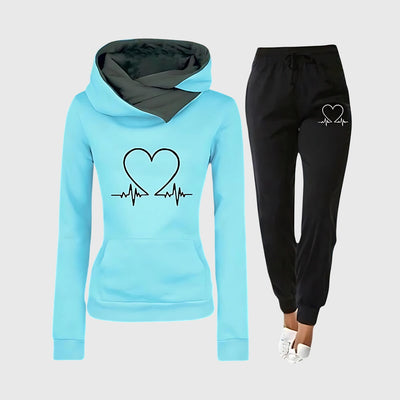 Louise | Cozy Heartbeat Hoodie Set