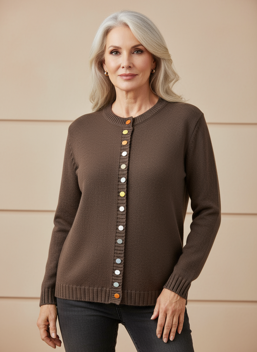 Elaine | Timeless Button Sweater