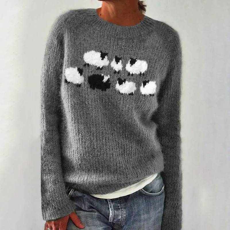 Maila | Sheep Pattern Sweater
