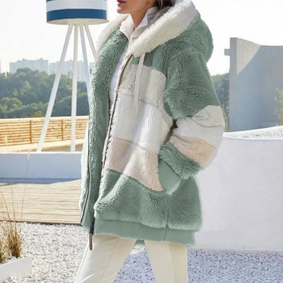 Maribelle | Cozy Patchwork Sherpa Jacket