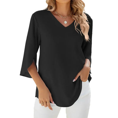 Aviana | Elegant V-Neck Blouse