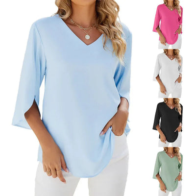 Aviana | Elegant V-Neck Blouse