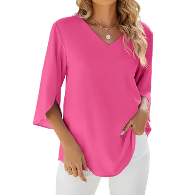 Aviana | Elegant V-Neck Blouse