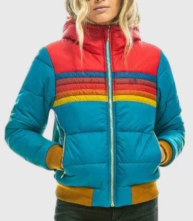 Valencia | Retro Rainbow Puffer