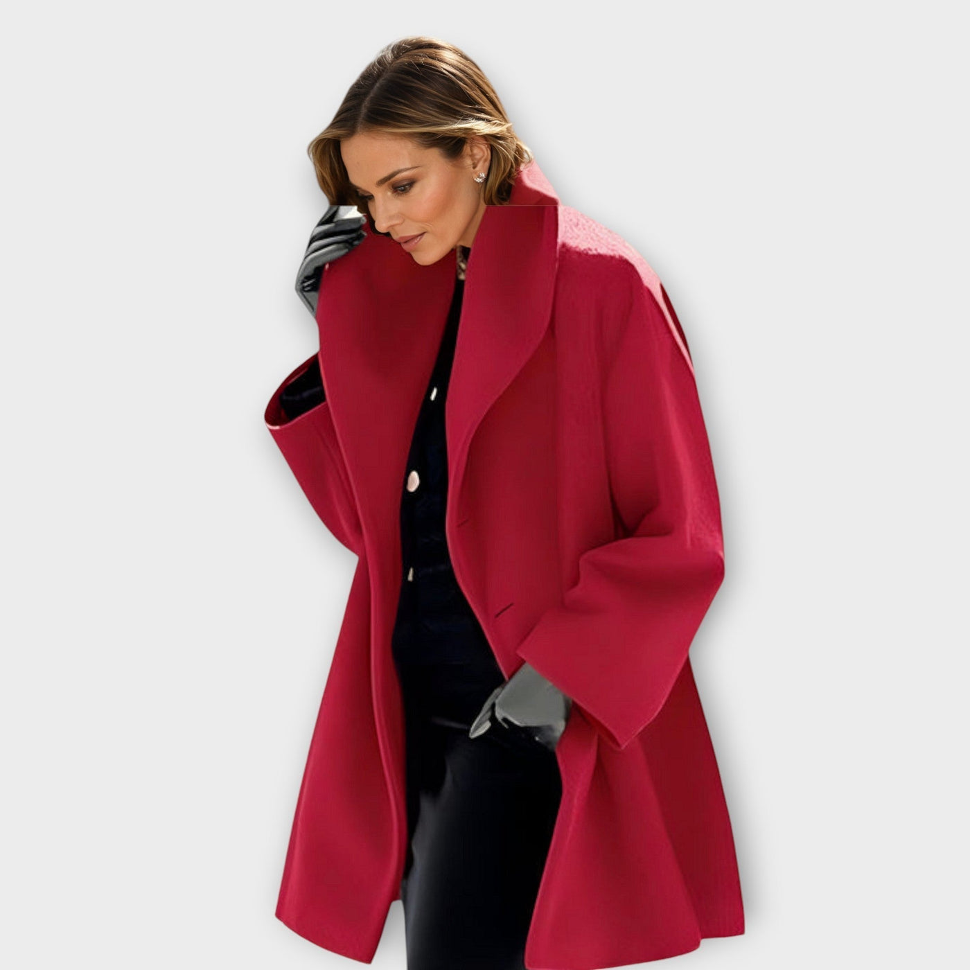 Cassandra | Elegant Wool-Blend Coat