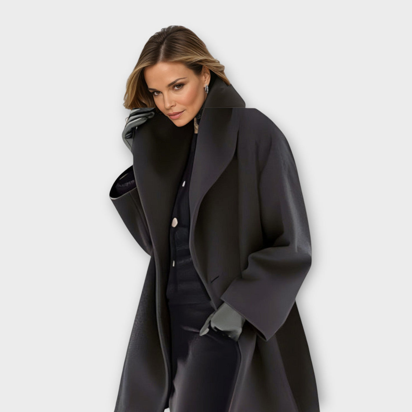 Cassandra | Elegant Wool-Blend Coat