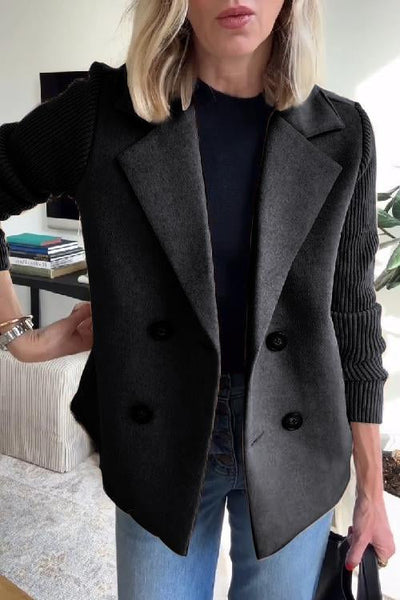 Eliana | Knit-Sleeve Blazer