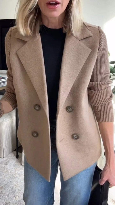 Eliana | Knit-Sleeve Blazer