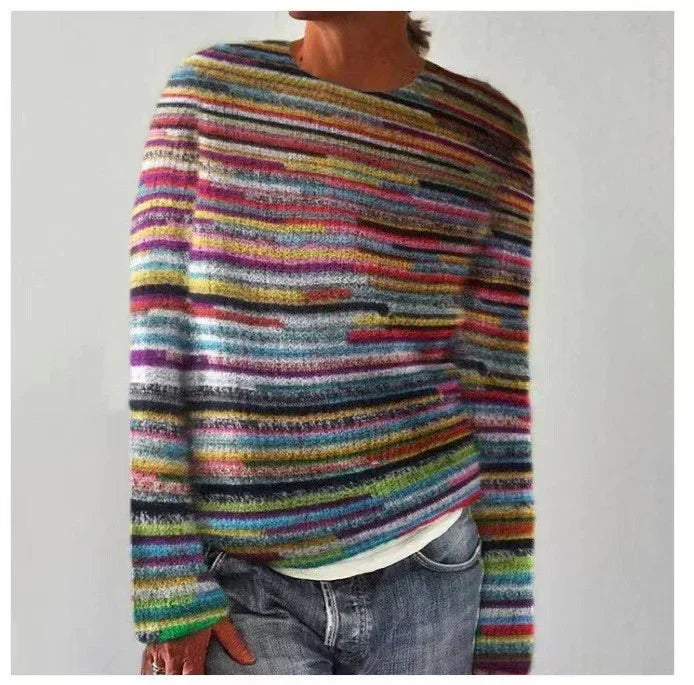 Alva | Colorburst Striped Sweater