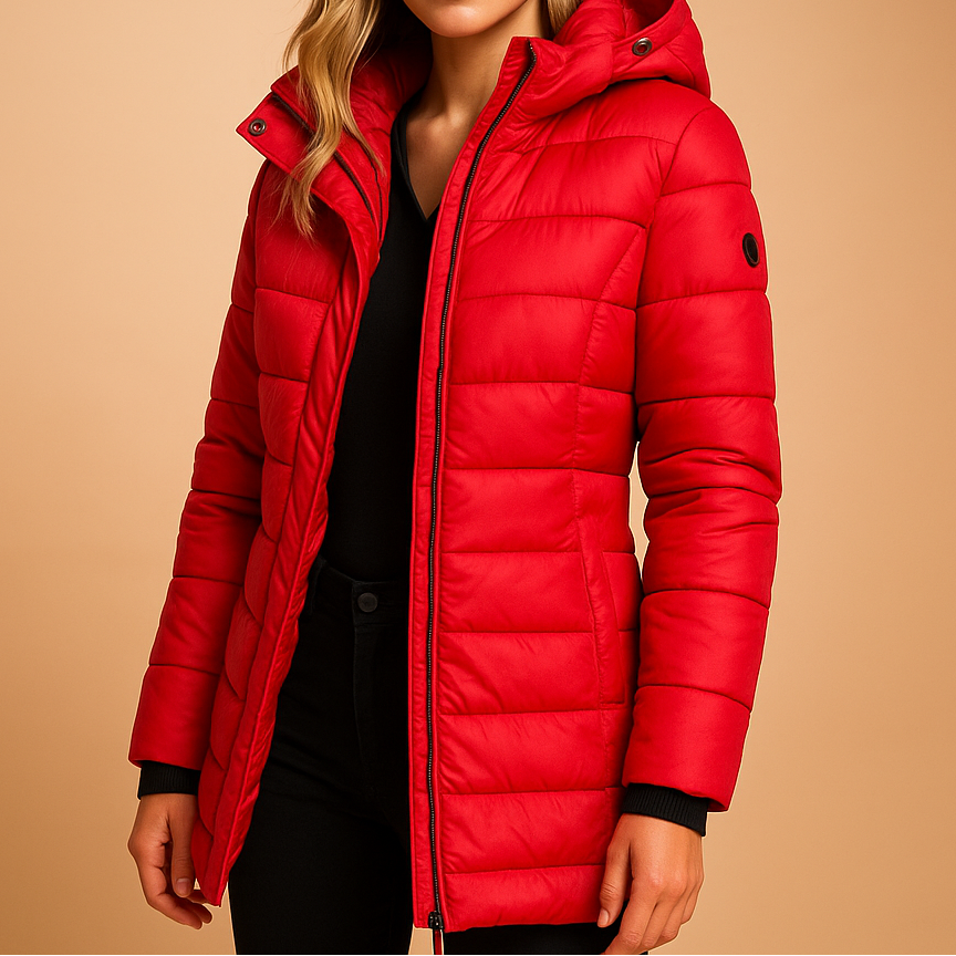 Elaine | Sleek Longline Puffer Coat