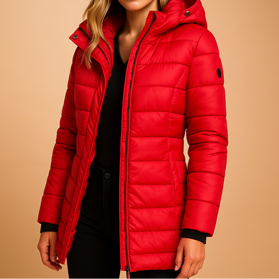 Elaine | Sleek Longline Puffer Coat