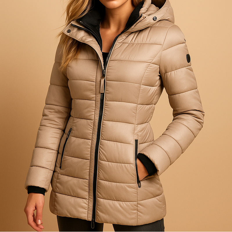 Elaine | Sleek Longline Puffer Coat