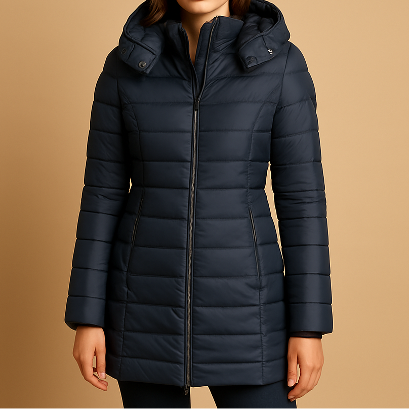 Elaine | Sleek Longline Puffer Coat
