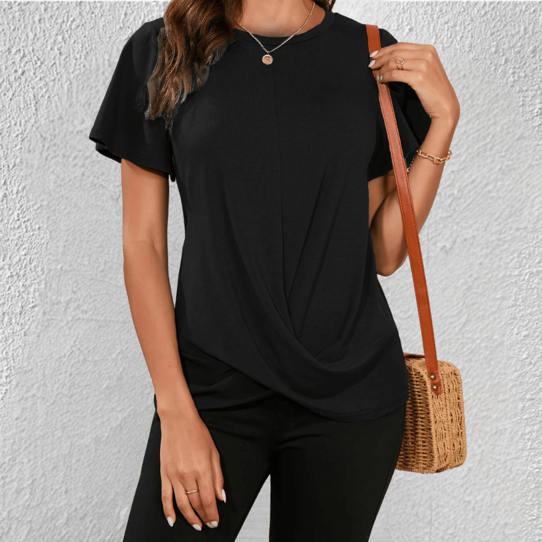 Maggie | Casual Twist Front Blouse