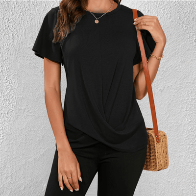 Maggie | Casual Twist Front Blouse
