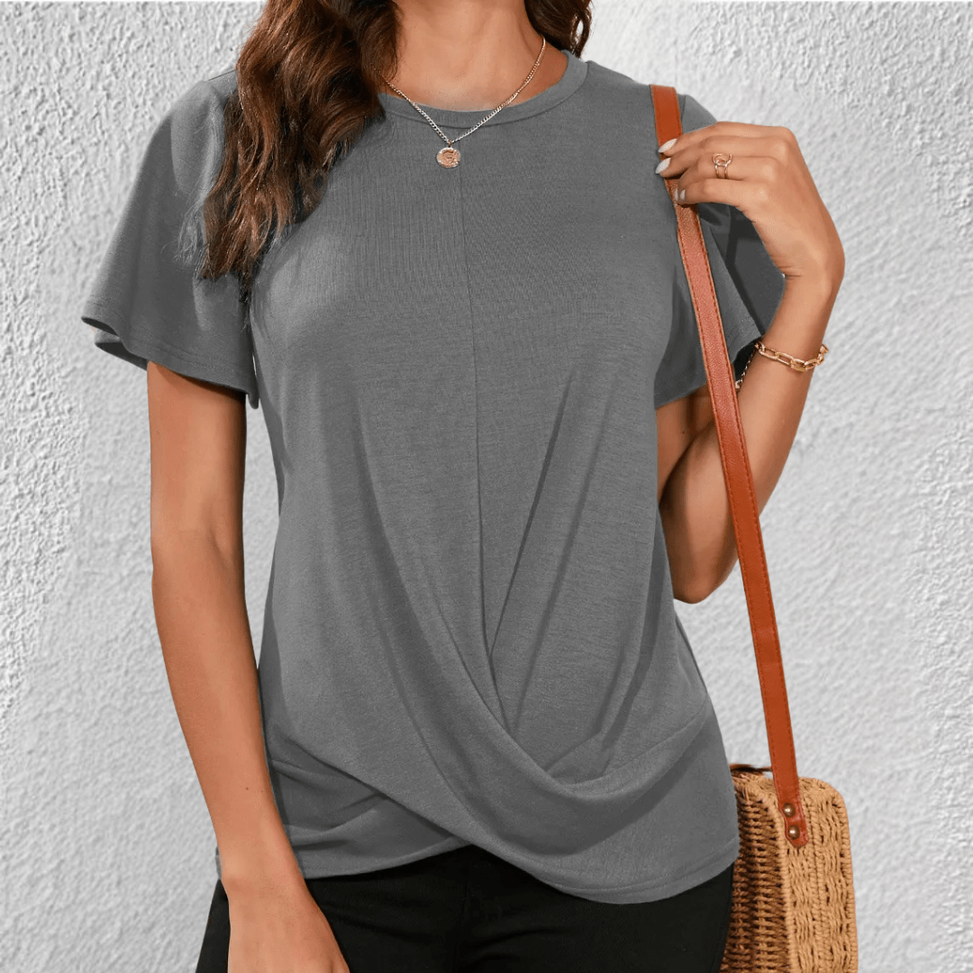 Maggie | Casual Twist Front Blouse