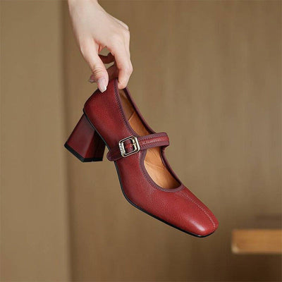 Vivian | Retro Square Heels