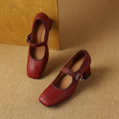 Vivian | Retro Square Heels