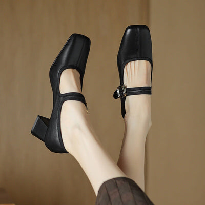 Vivian | Retro Square Heels