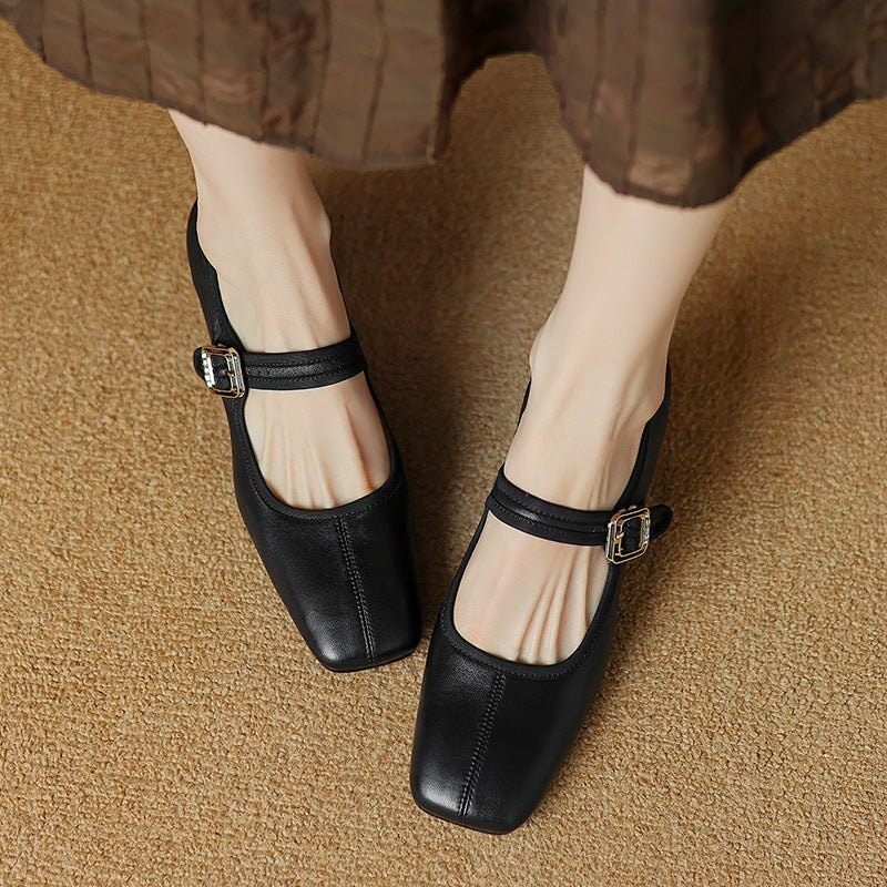 Vivian | Retro Square Heels