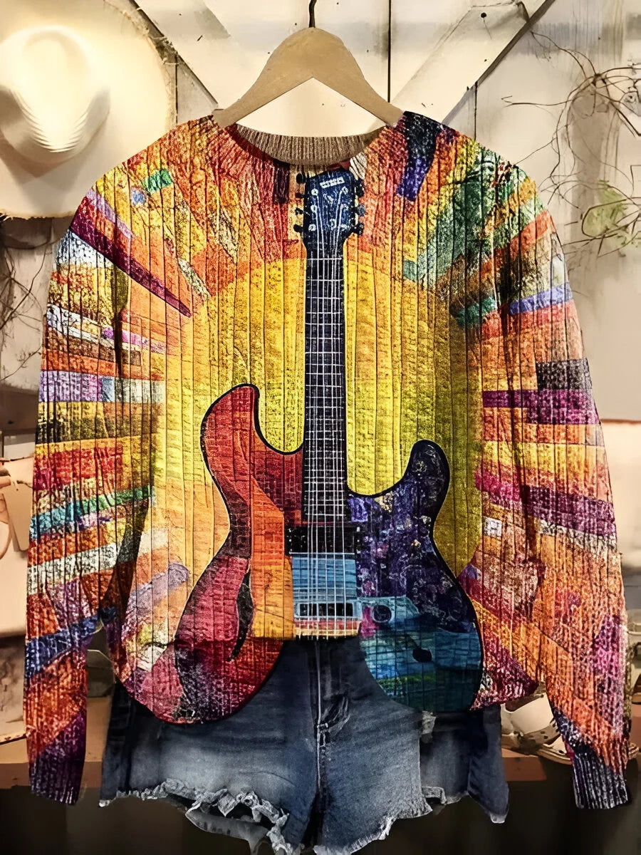 Alison | Colorful Guitar Sweater