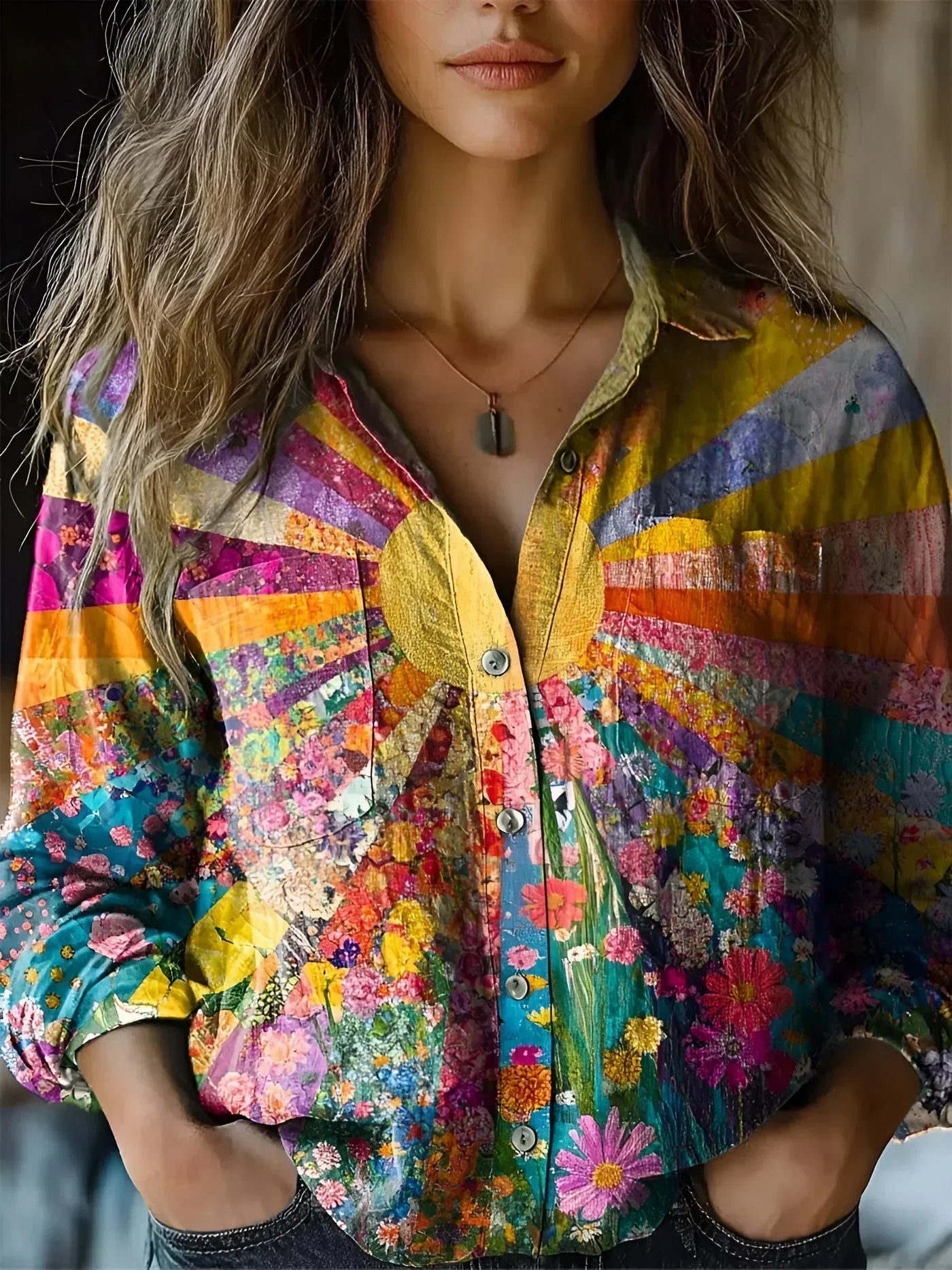 Olivia | Sunshine Garden Blouse