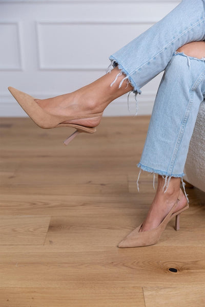 Brooklyn | Nude Slingback Heels