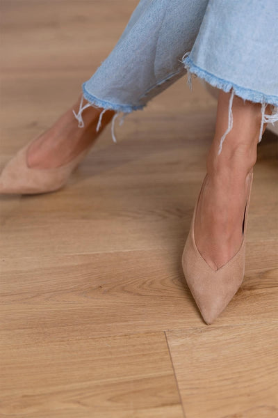 Brooklyn | Nude Slingback Heels