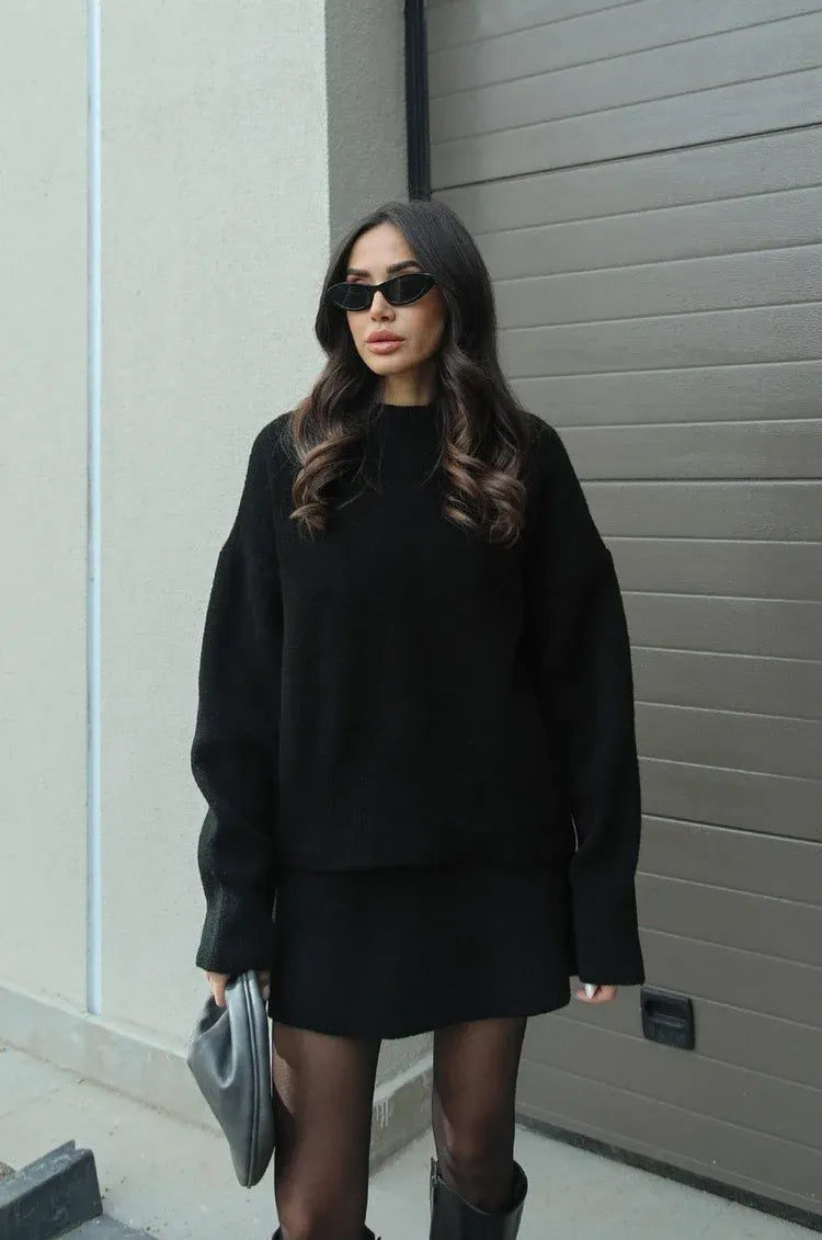 Zoey | Knitted Sweater Dress Set