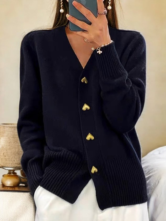 Jordana | Classic Button-Up Cardigan