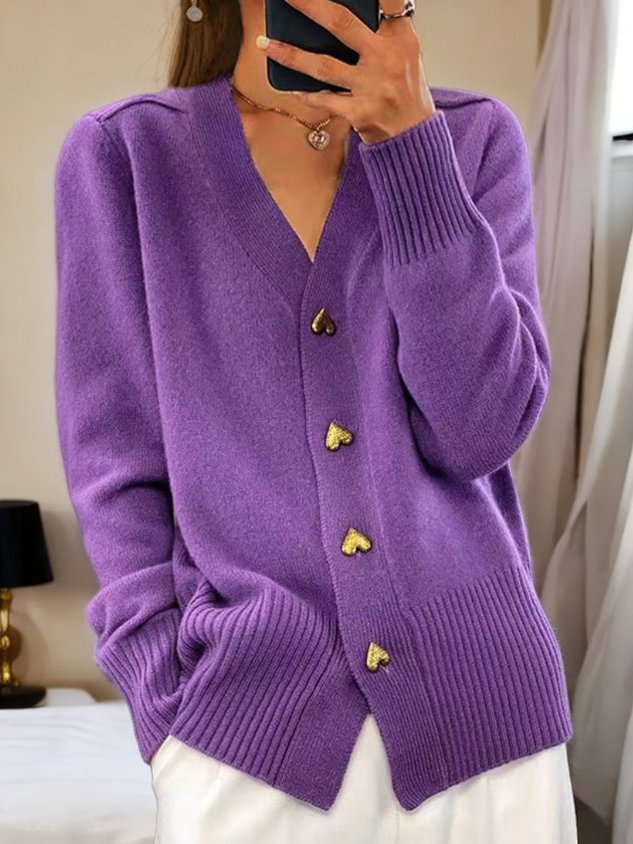 Jordana | Classic Button-Up Cardigan