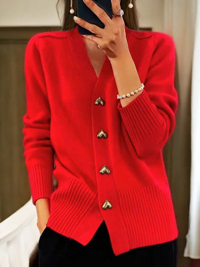Jordana | Classic Button-Up Cardigan