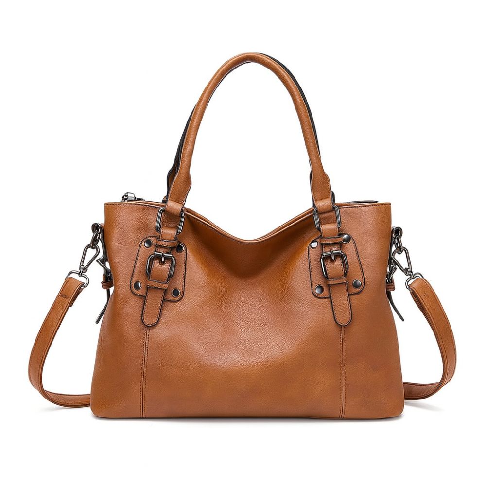 Cassie  | Buckle Detail Leather Handbag