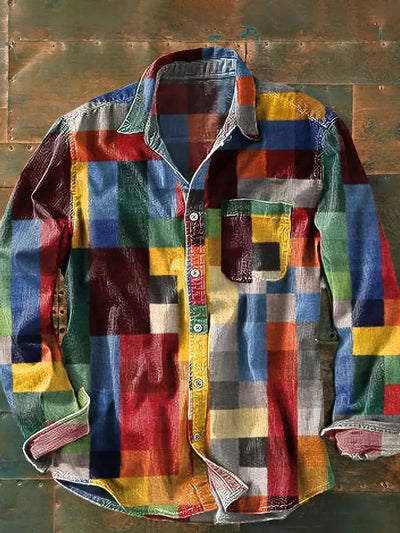 Calvin | Artisan Patchwork Shirt