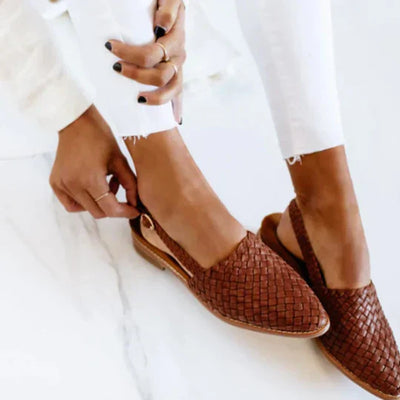 Rebecca | Woven Slip-On Flats