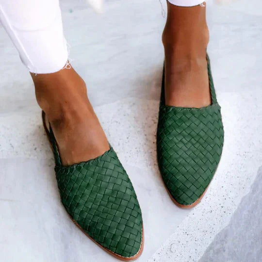 Rebecca | Woven Slip-On Flats