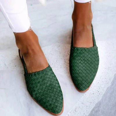 Rebecca | Woven Slip-On Flats
