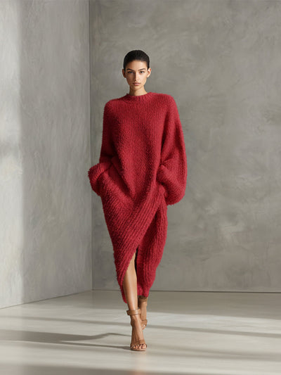 Vivienne | Luxe Cocoon Sweater Dress